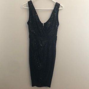 Black sequin dress